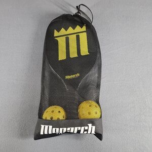 Pickleball Set from Monarch 2 Yellow/Black Paddles & 2 Balls - New